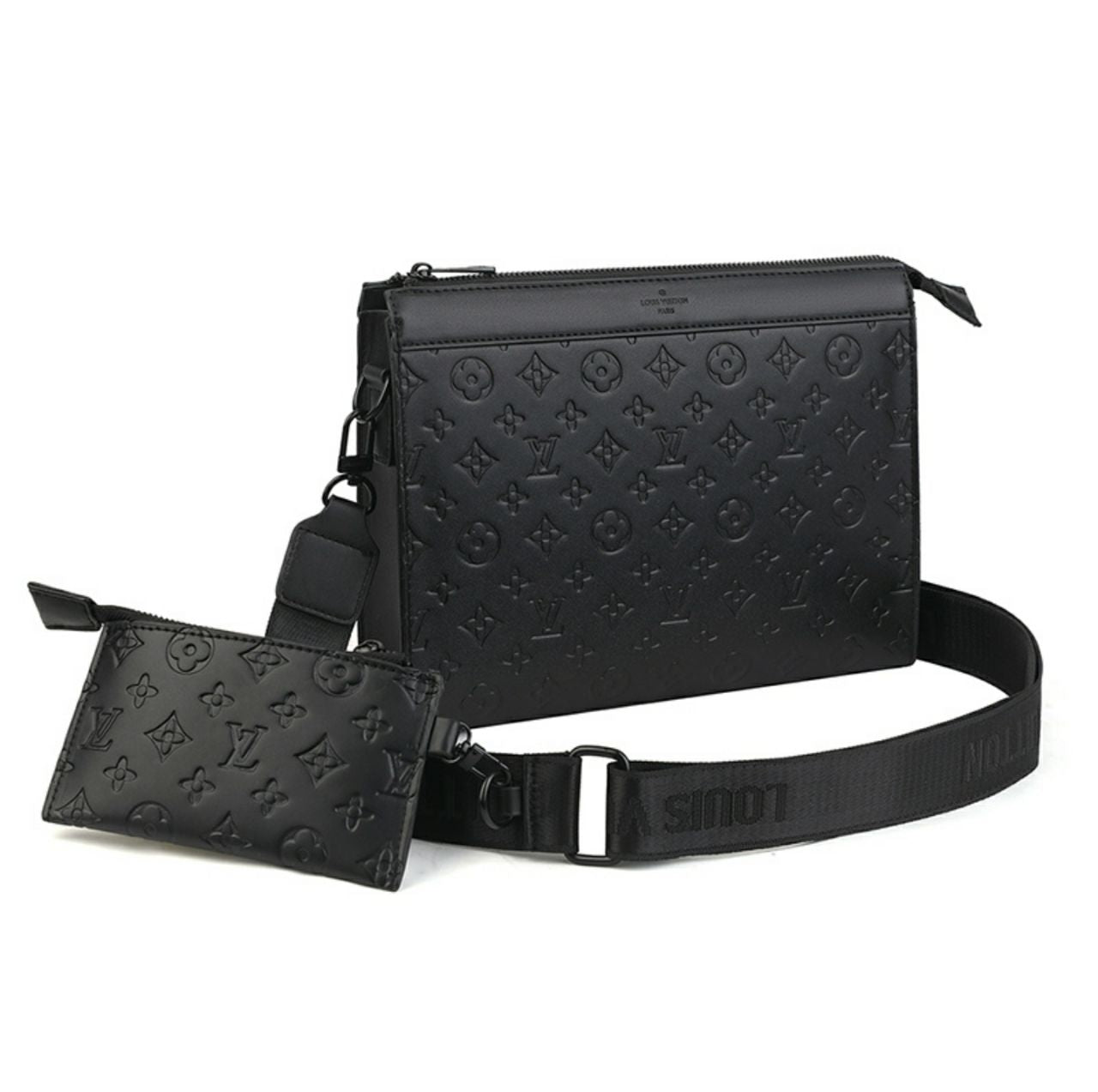 Louis Vuitton en cuir Monogram Shadow noir