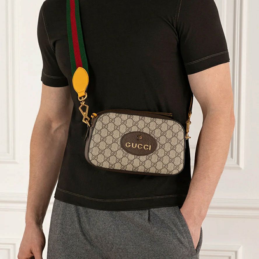 Gucci Neo Vintage en toile GG Supreme beige et ébène