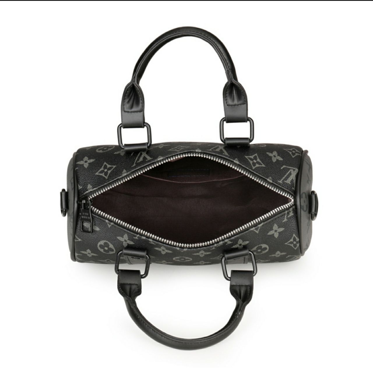 Louis Vuitton Keepall Bandoulière en toile de Monogram Eclipse Reverse noir