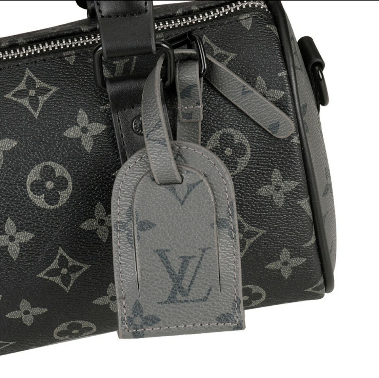 Louis Vuitton Keepall Bandoulière en toile de Monogram Eclipse Reverse noir